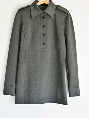 Barbara Bui Hiver 2024 Gray Tailored Shirt-Size 40 (US 8)-Like New